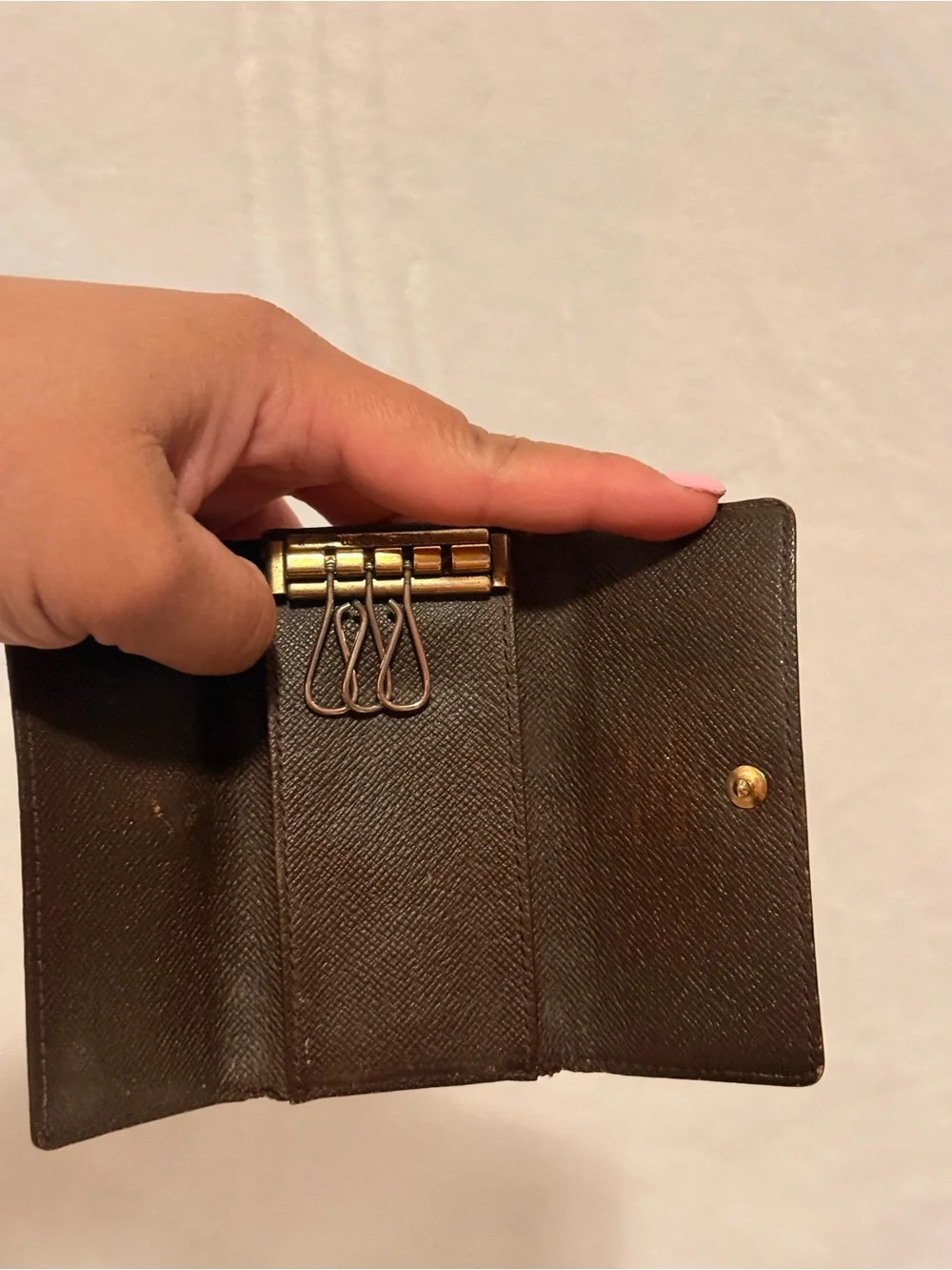 Louis Vuitton Damier Ebene Key Holder TH1309